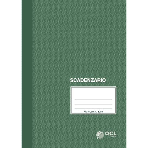 Registro scadenzario O.C.L. 21x29,7 cm 24 fogli - 3003